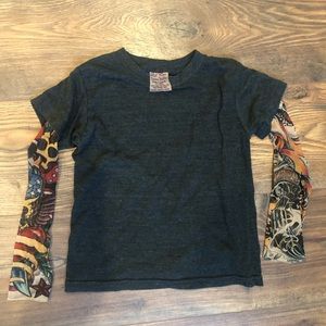 Size 4/5 years Adorable tattoo sleeve tshirt